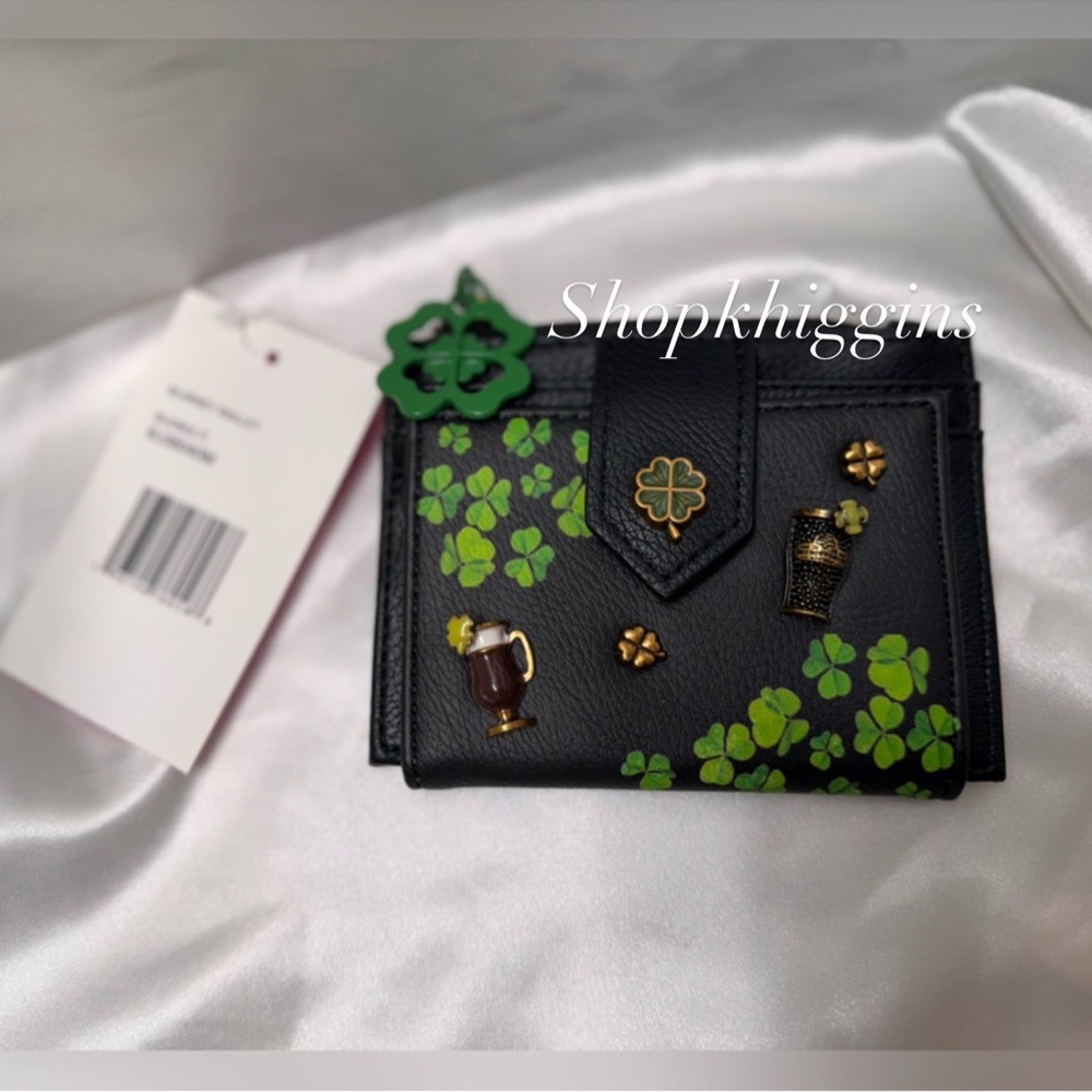 NWT🇮🇪Betsey Johnson Irish Festive St Patrick’s Day Wallet - Picture 2 of 6